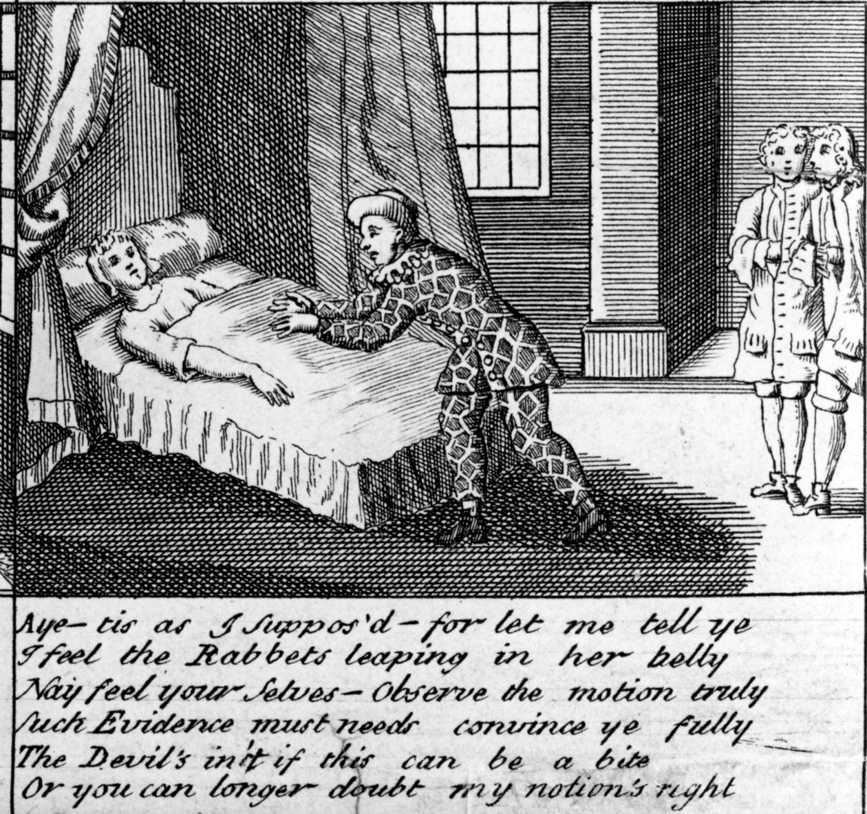 O Doutor em Trabalho, ou o New Whim Wham de Guildford, c.1726 de English School