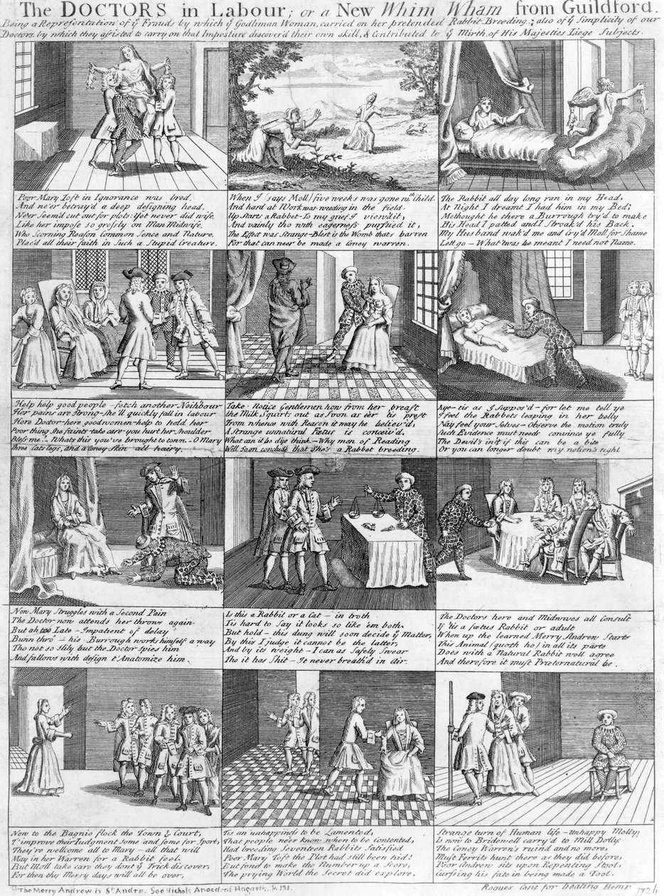 Os Médicos do Trabalho, ou um New Whim Wham de Guildford, 1726 de English School