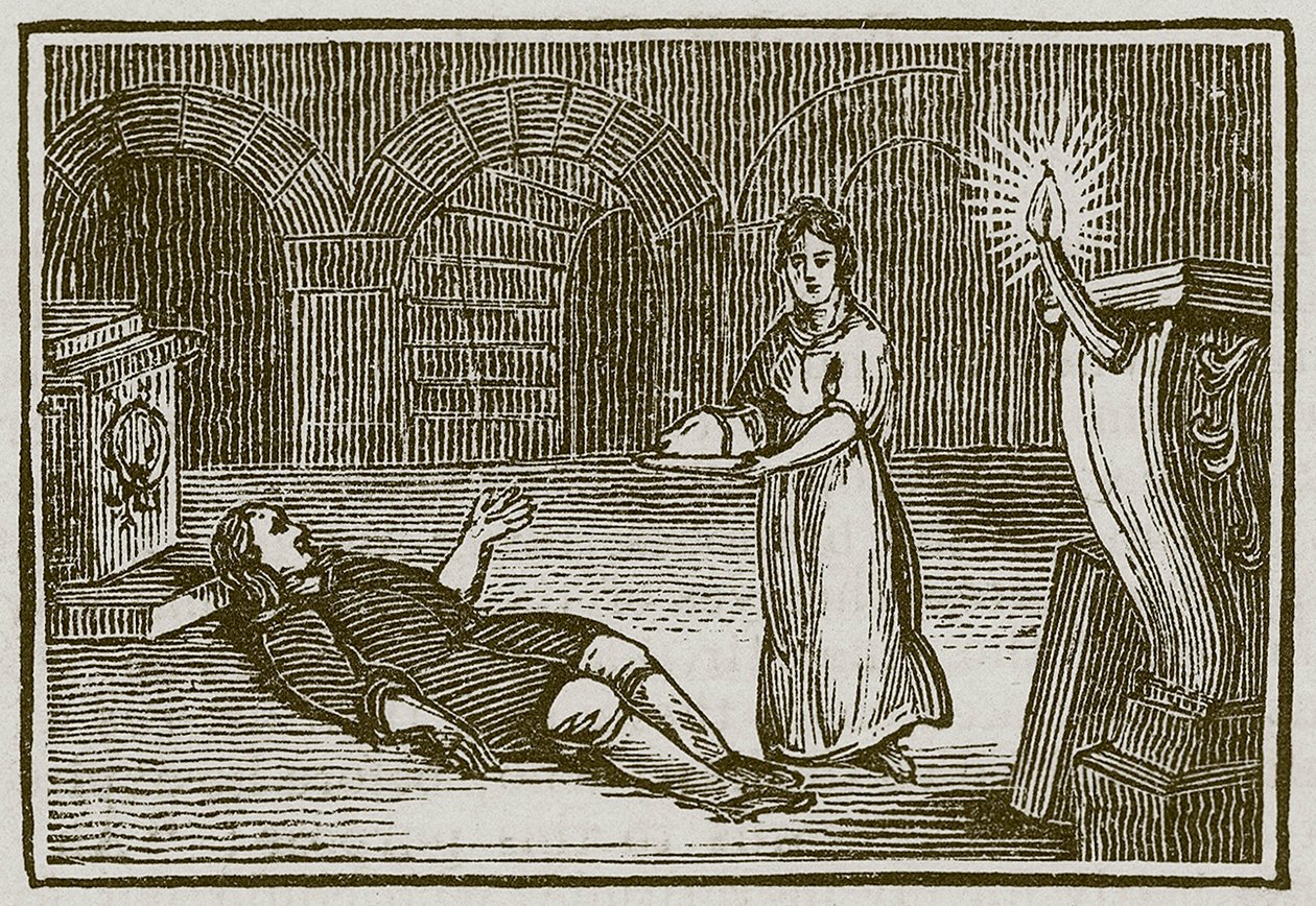 O Marido Bêbado (gravura) de English School