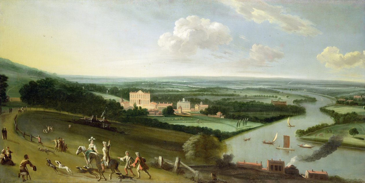 O Conde da Casa de Rochester, New Park, Richmond, Surrey, c.1700-05 de English School
