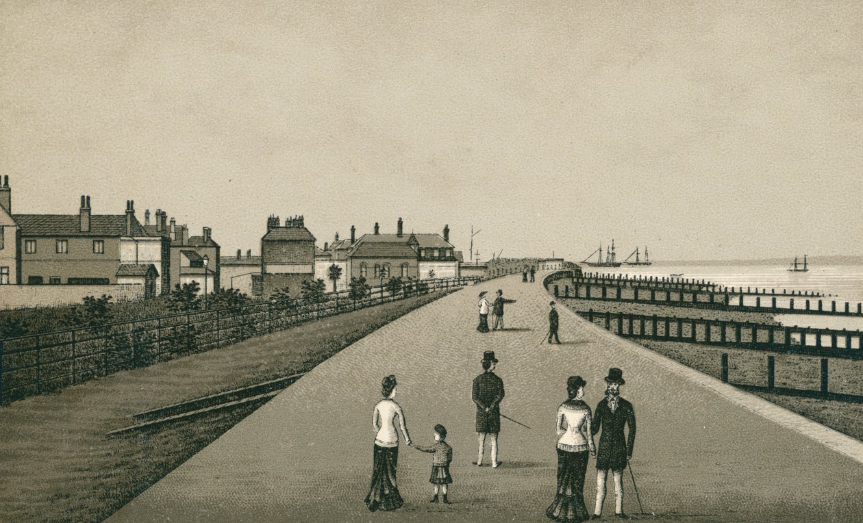 The Esplanade, Harwich (litografia) de English School