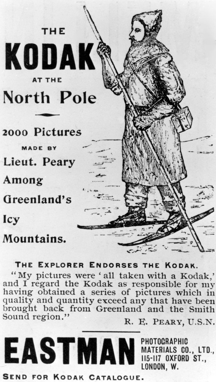 The Explorer endossa a Kodak, 1893 de English School