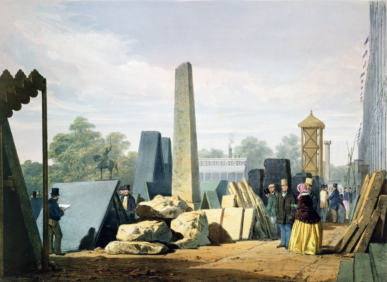 The Exterior, de Dickinsons Comprehensive Pictures da Grande Exposição de 1851, publicado em 1854 de English School