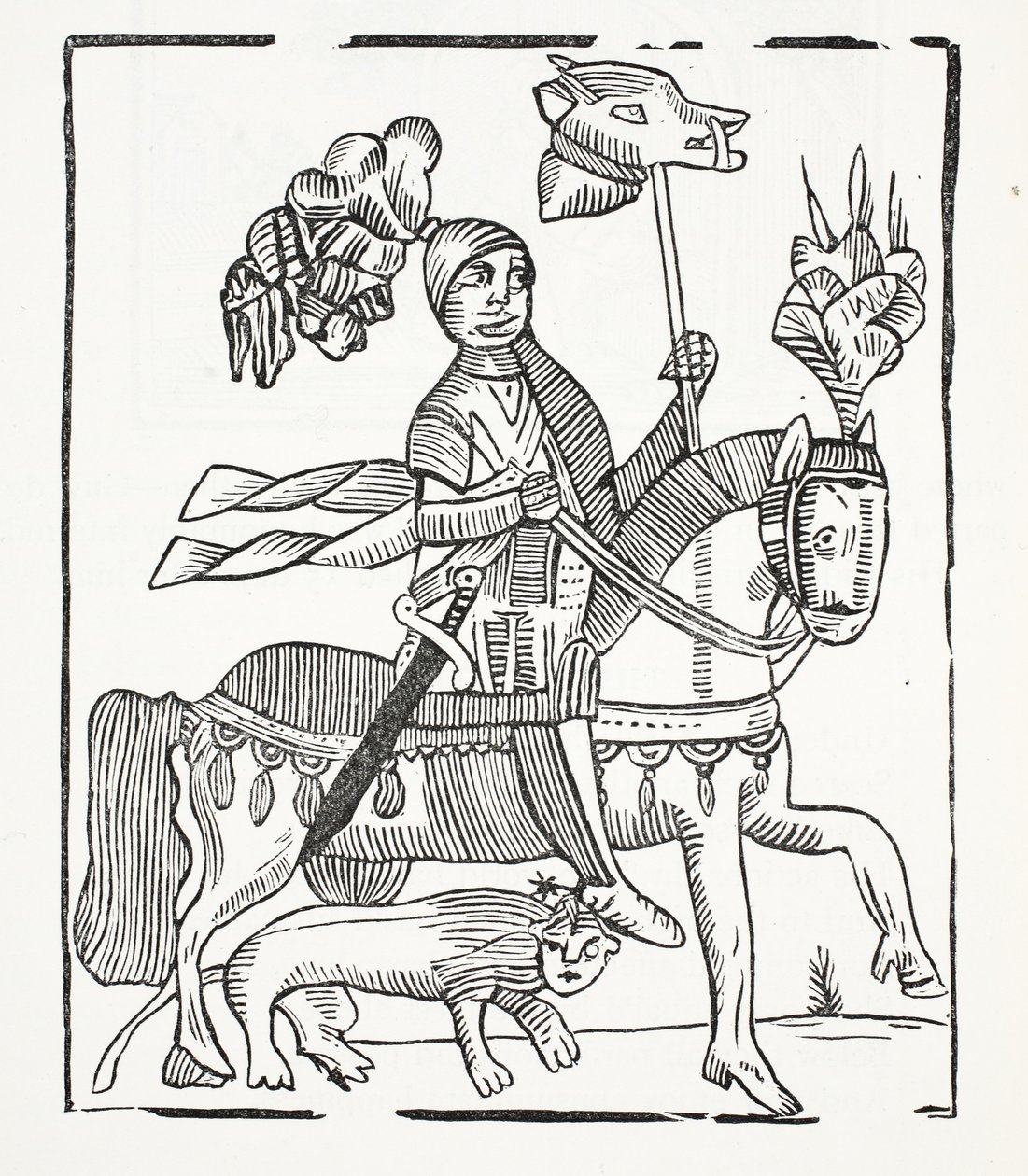 A história famosa do conde do indivíduo de Warwick, ilustração dos Chapu-livros do século XVIII por John Ashton, bar. 1882 de English School
