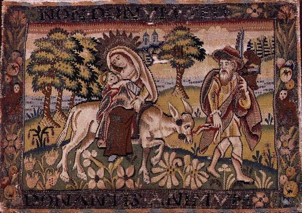 A fuga para o Egito, início do século XVII de English School