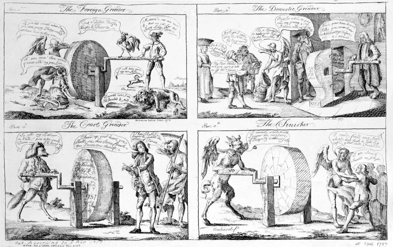 O Moedor Estrangeiro, O Moedor Doméstico, O Moedor De Corte, O Finalizador, 1757 de English School