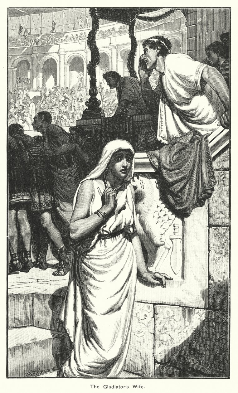 A Mulher do Gladiador (gravura) de English School