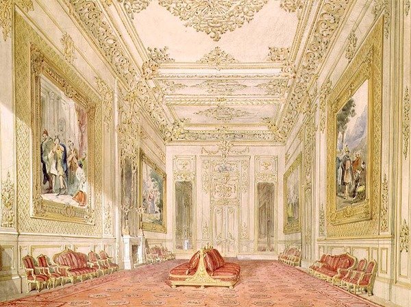 A Grande Sala de Recepção, Castelo de Windsor de English School