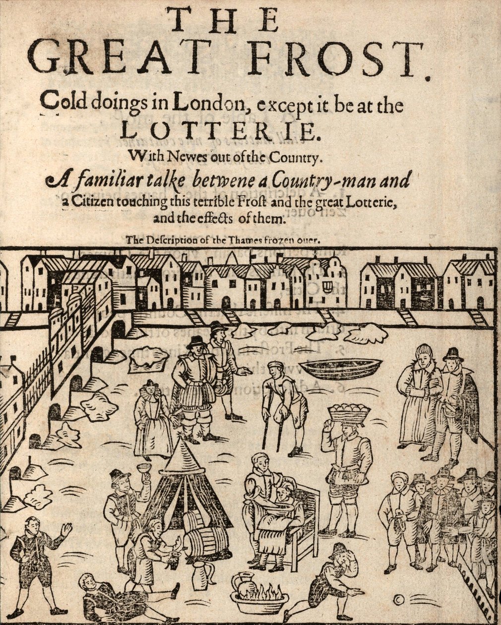The Great Frost, Londres, 1608 de English School