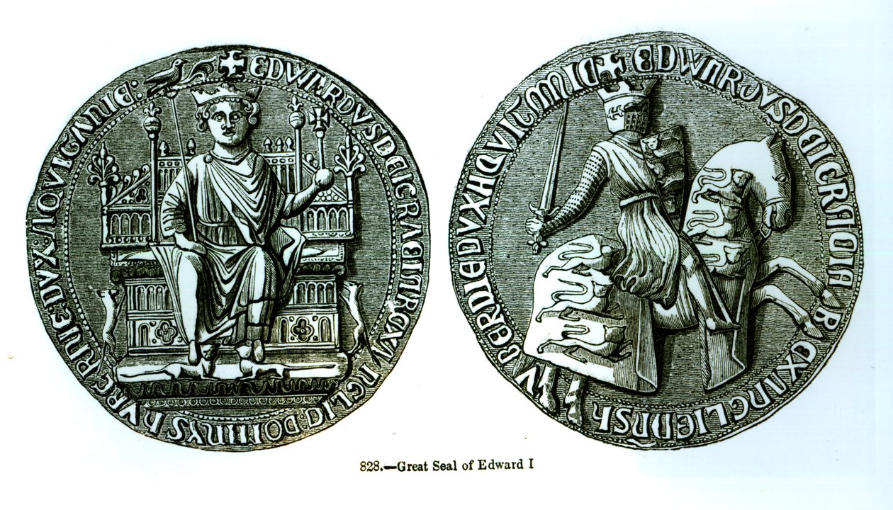 O Grande Selo de Eduardo I (1239-1307) de English School