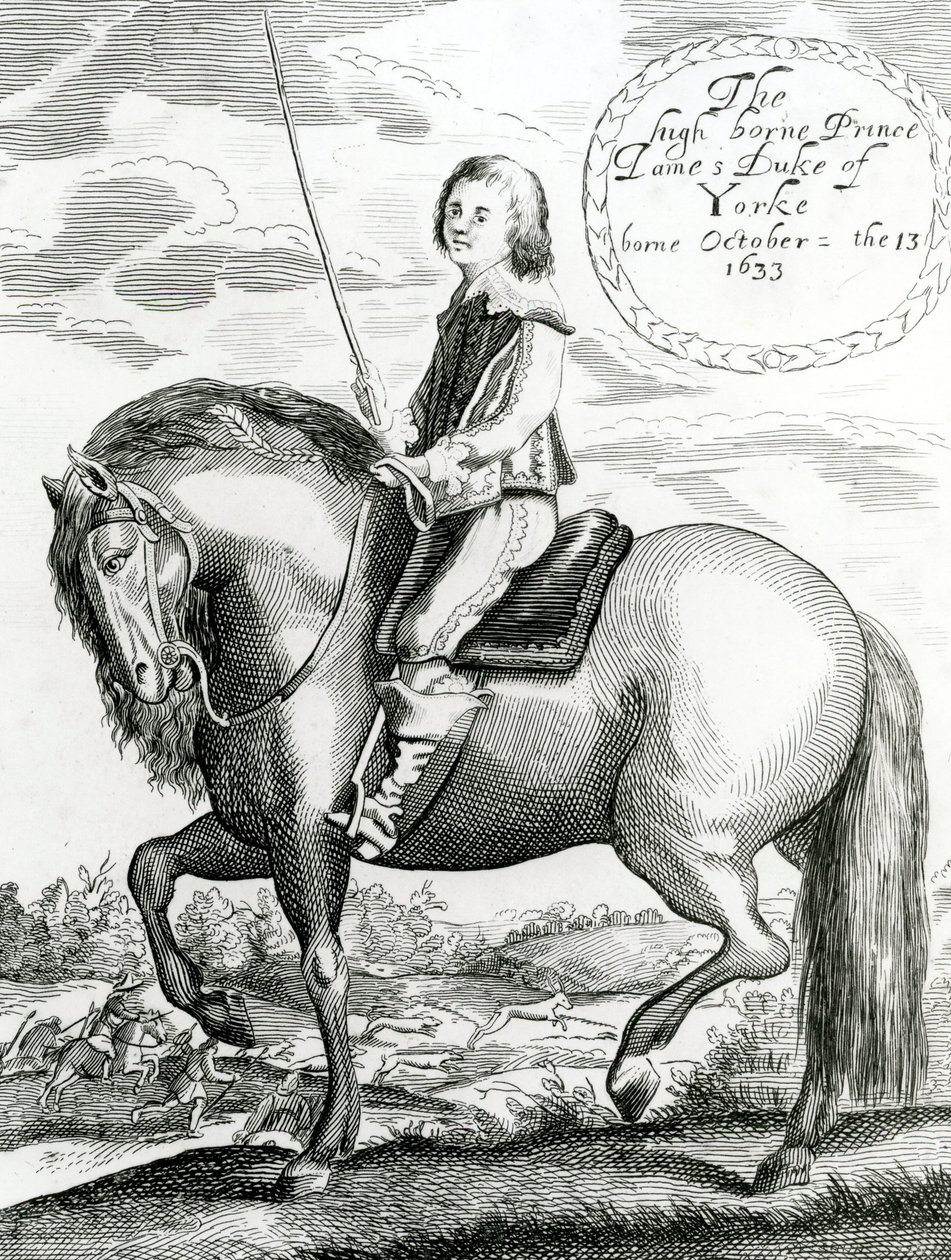 Príncipe James Duque de Yorke, 1640-50 de English School