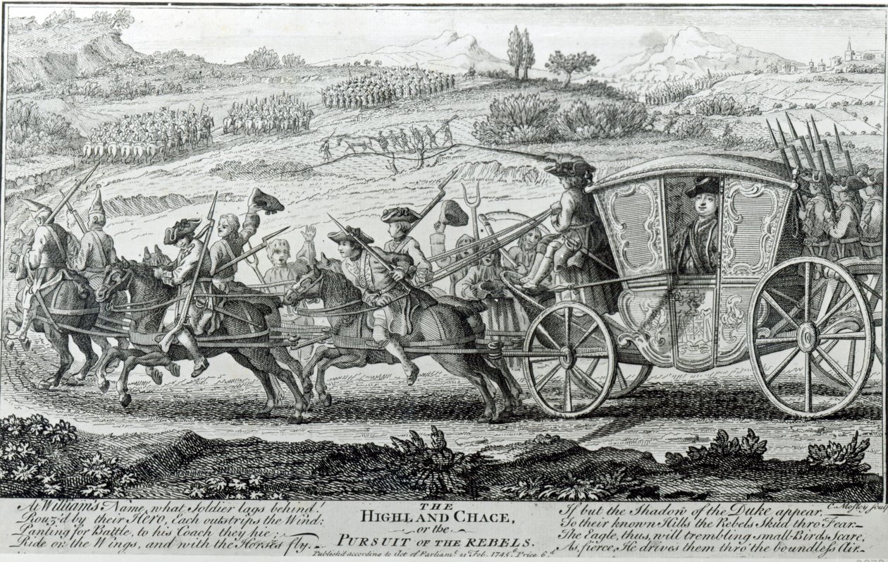 The Highland Chase, 21 de fevereiro de 1745 de English School