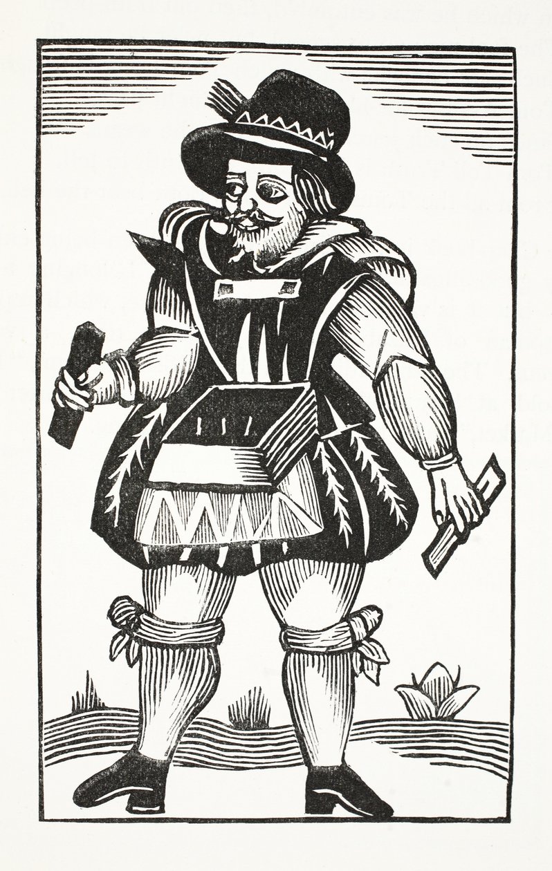 A história de Tom Longo o portador, ilustração dos Chap-livros do século XVIII por John Ashton, bar. 1882 de English School