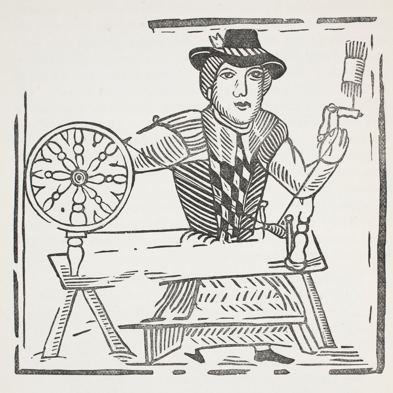 A história do mendigo cego de Bednal Green, ilustração dos Chap-livros do século XVIII por John Ashton, bar. 1882 de English School