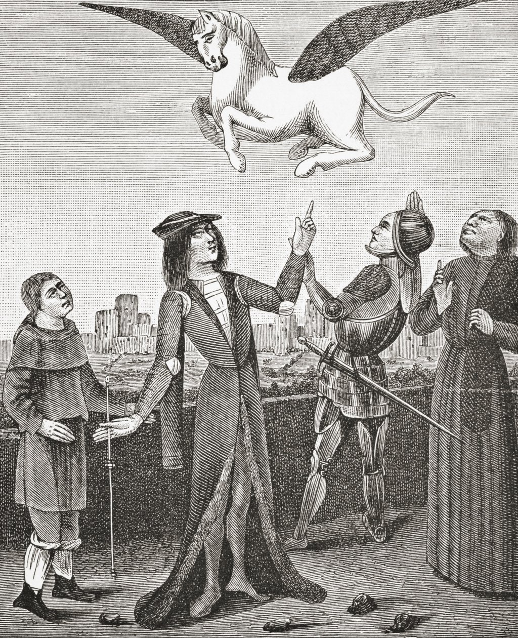 O cavalo Pegasus, 1878 de English School