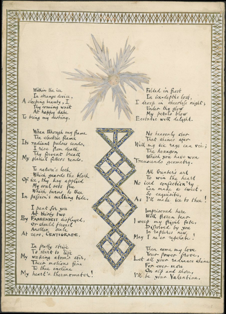 A Flor de Gelo, publicada em The Reader, 1865 de English School