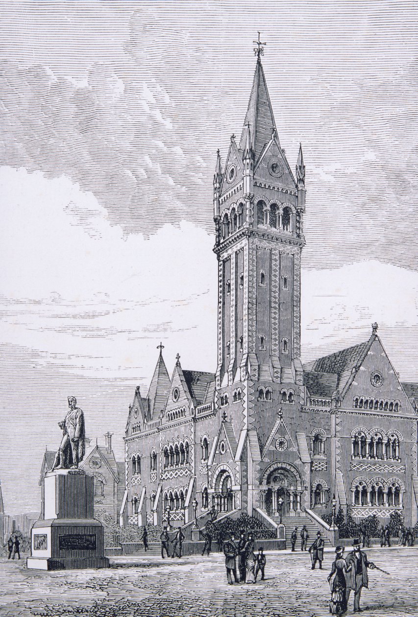 A Igreja Independente, Collins Street, Melbourne, Austrália, da Australian Pictures, pub. por The Religious Tract Society, 1886 de English School