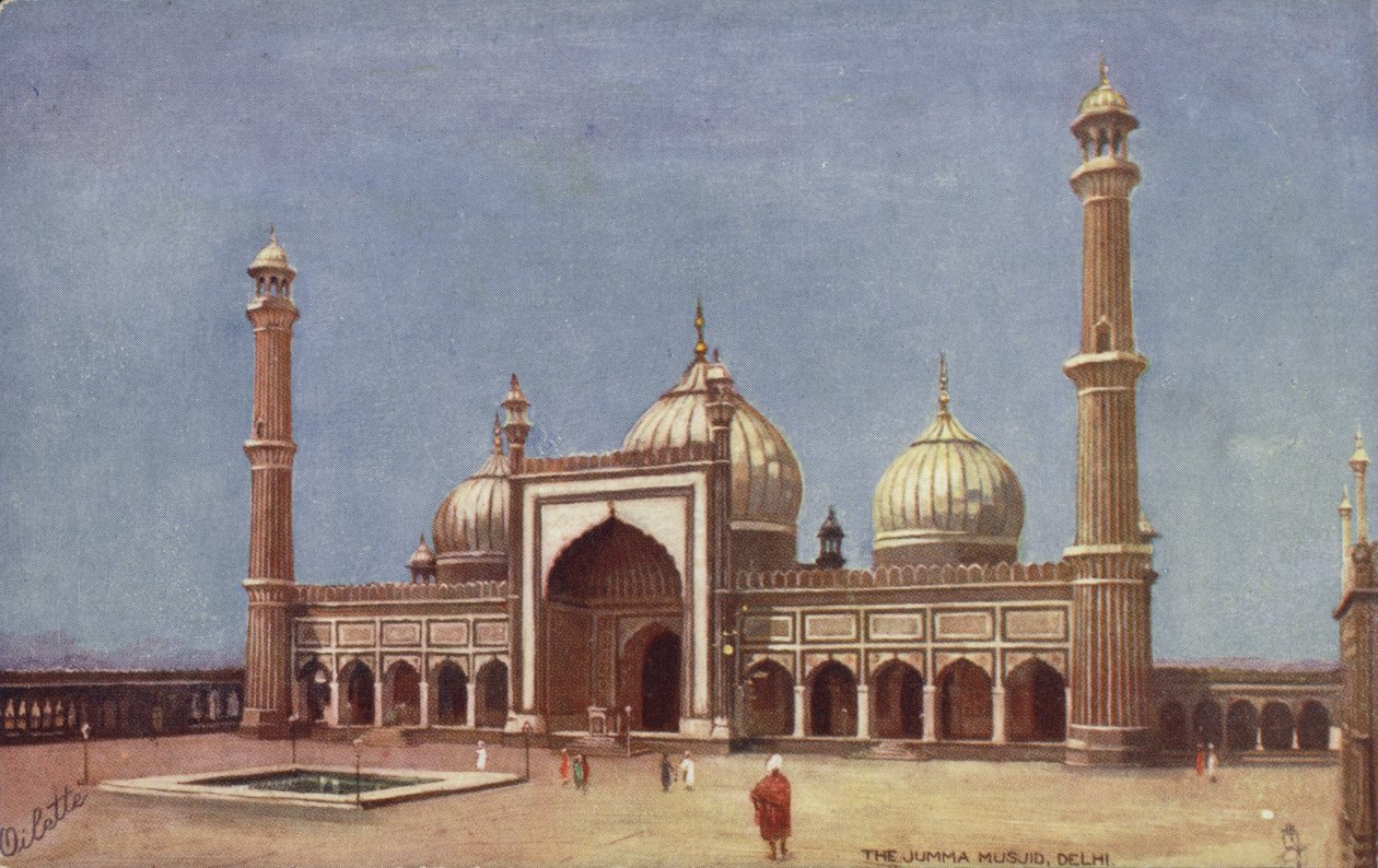 O Jumma Musjid, Deli (litografia a cores) de English School
