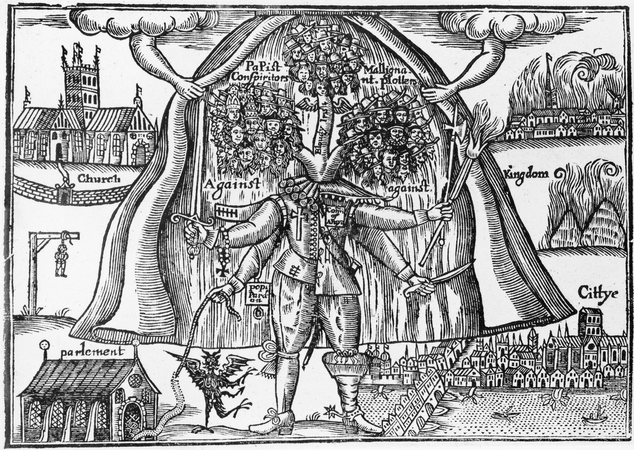 Monstro do Reino Desprendido do Céu, c.1640-43 de English School