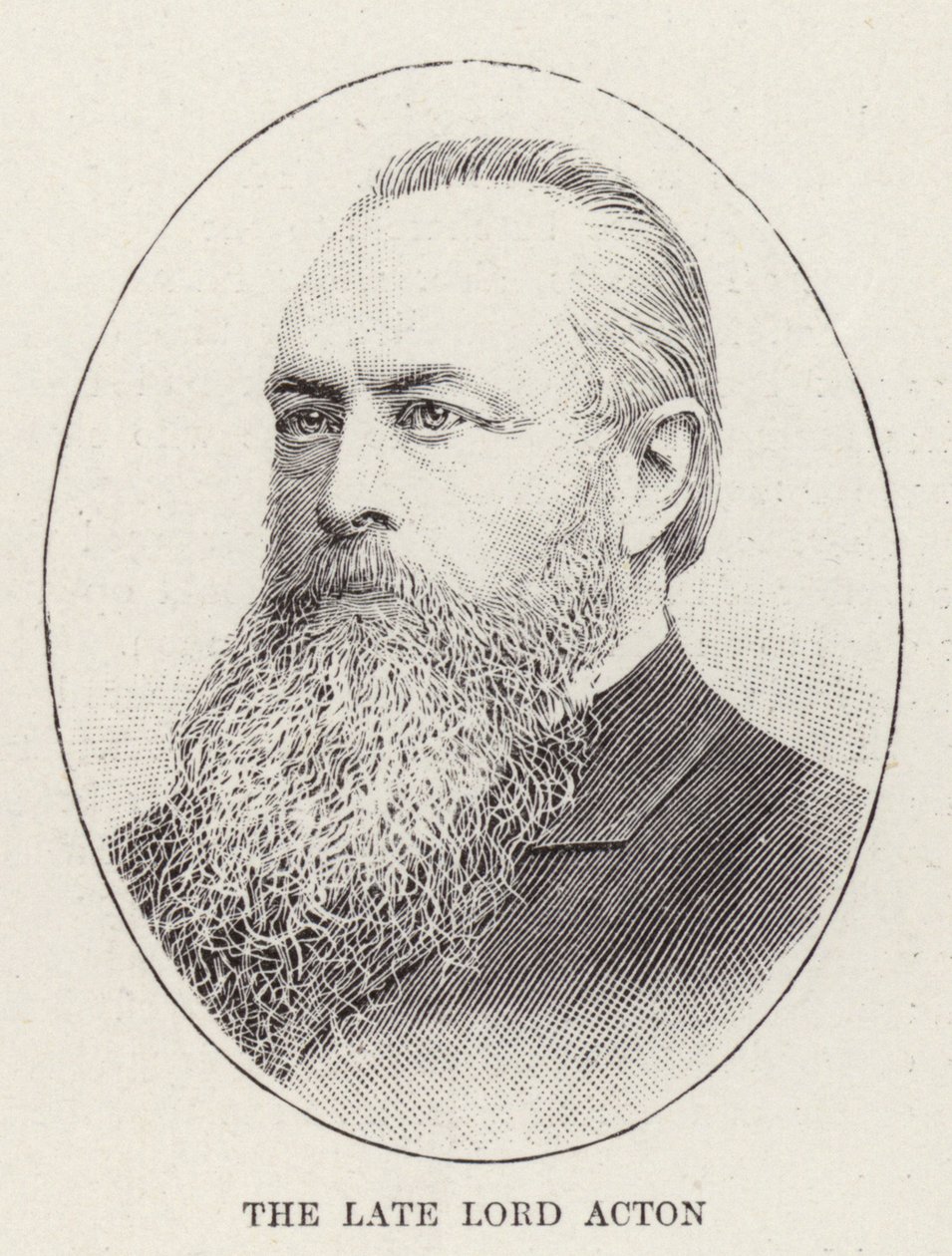 O falecido Lord Acton (gravura) de English School