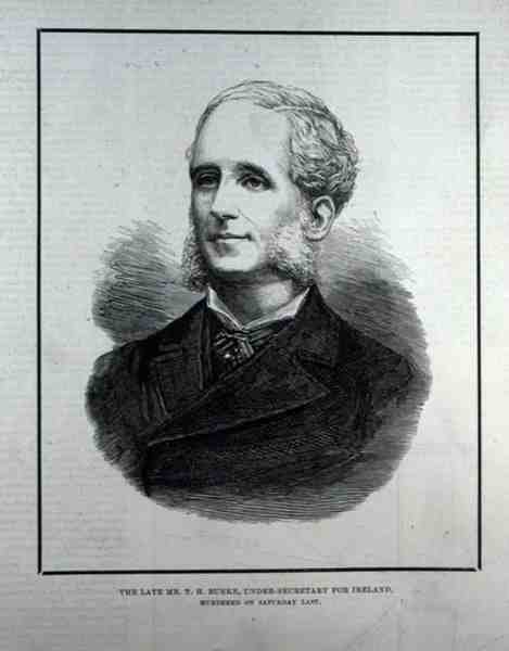 O falecido Sr. TH Burke, Subsecretário para a Irlanda, de The Illustrated London News, 13 de maio de 1882 de English School