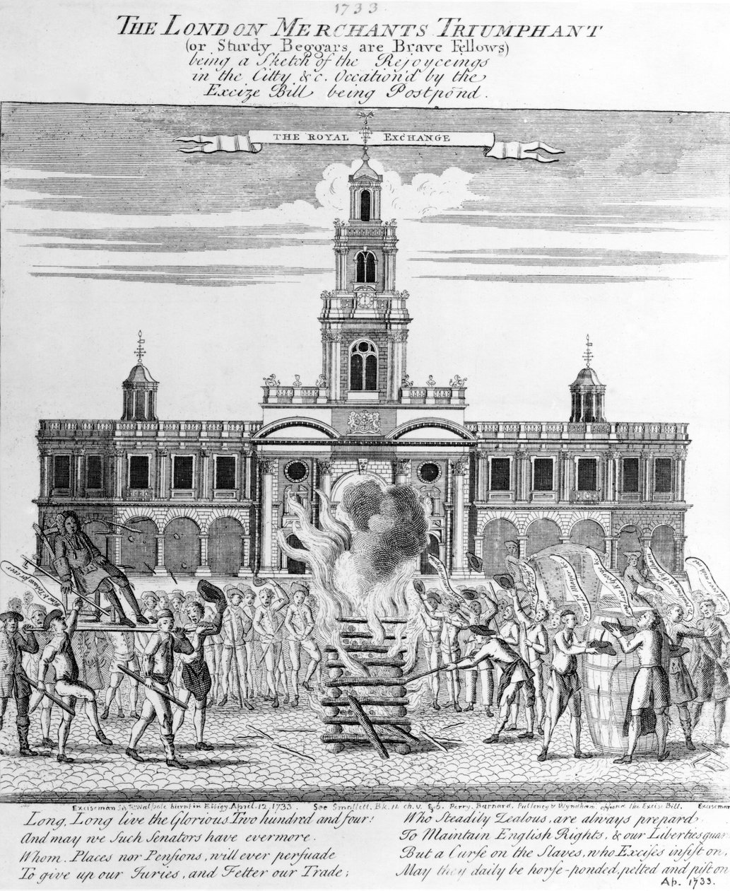O Mercador de Londres Triunfante, 1733 de English School