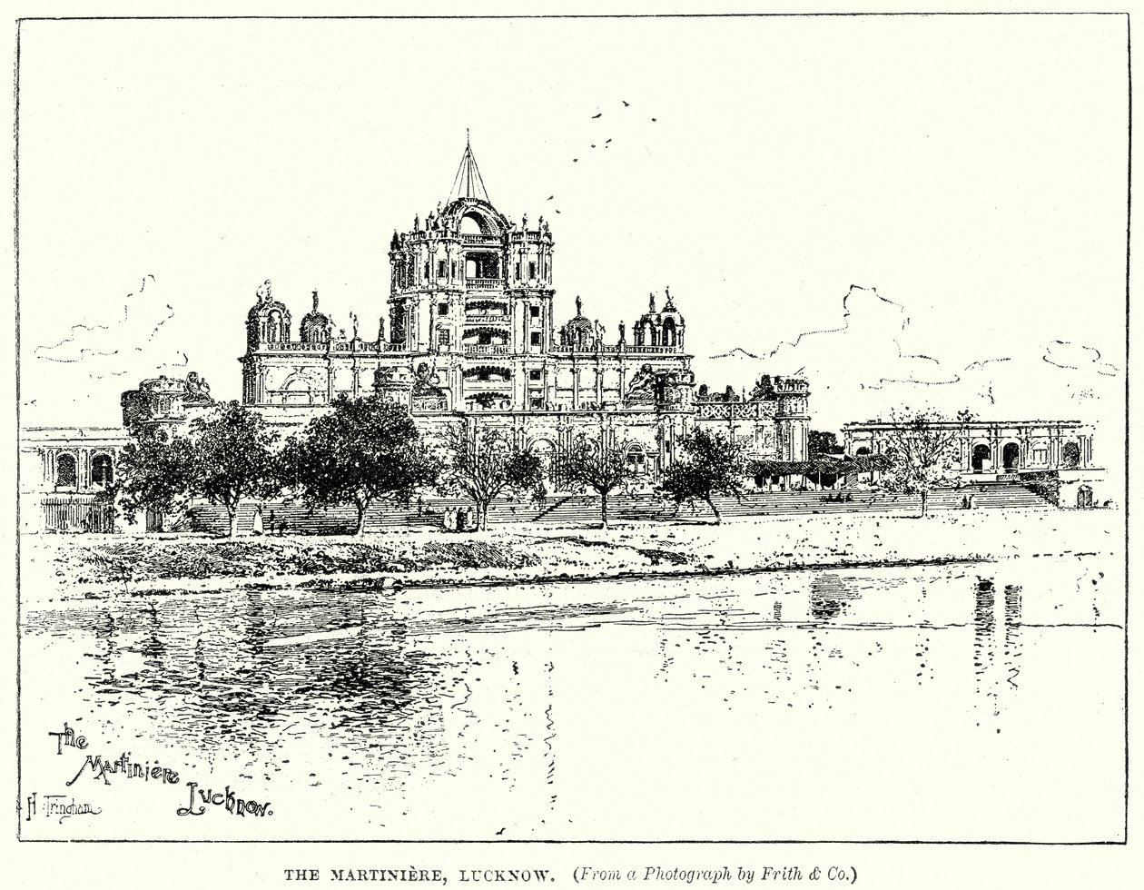 A Martiniere, Lucknow (gravura) de English School