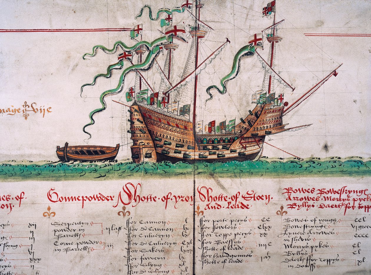 A Mary Rose, do Anthony Roll de English School