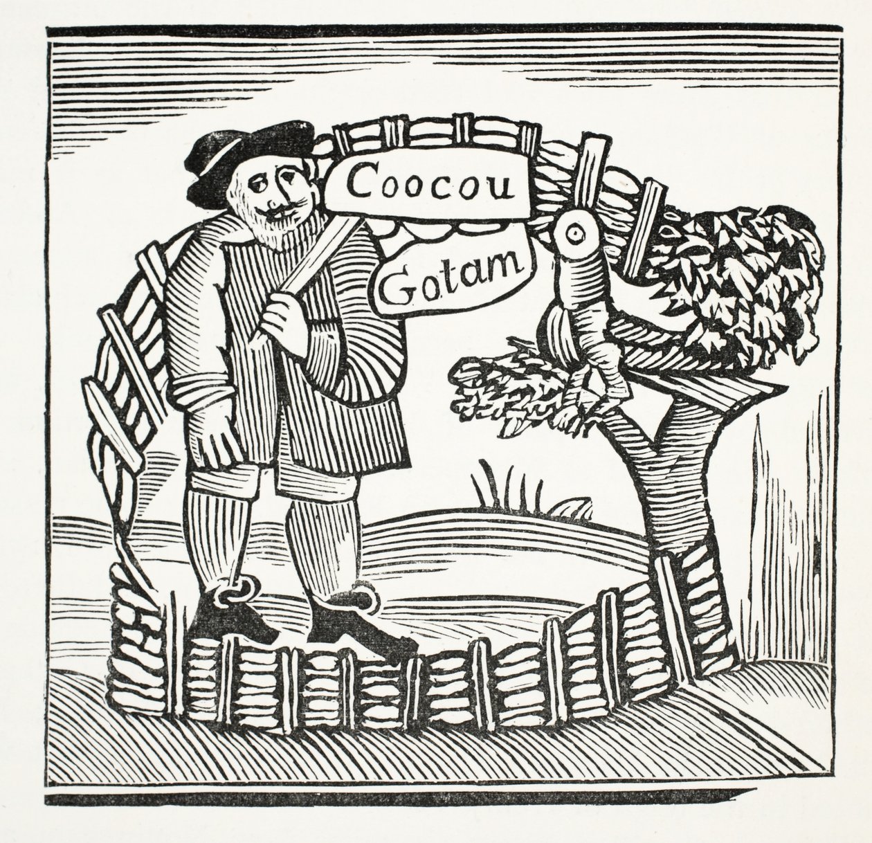 Os contos alegres dos homens sábios de Gotham, ilustração dos Chapu-livros do século XVIII por John Ashton, bar. 1882 de English School