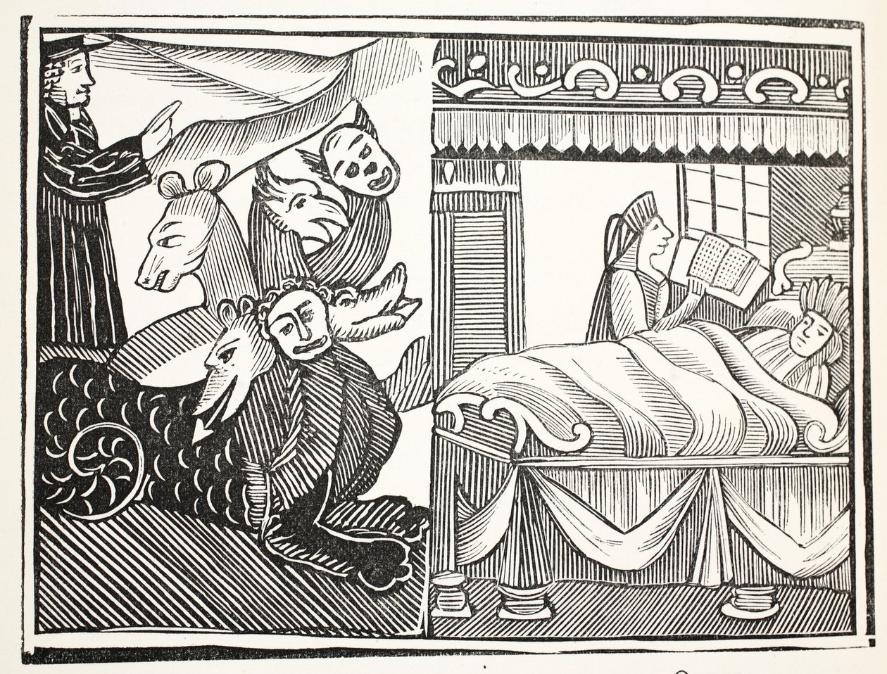 O milagre dos milagres, ilustração dos livros do capítulo do décimo oitavo século por John Ashton, bar. 1882 de English School