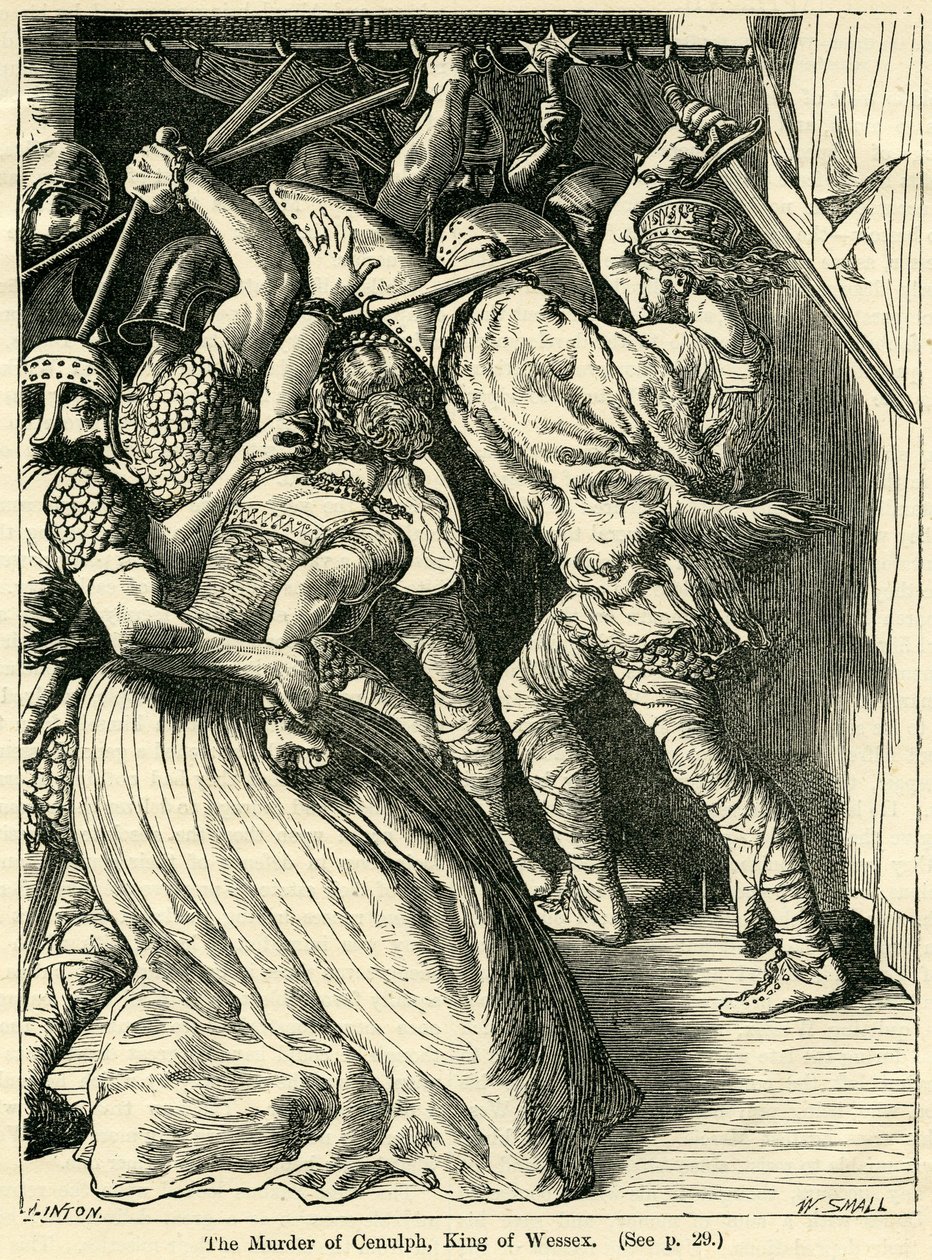 O assassinato de Cenulph, rei de Wessex, 821 de English School