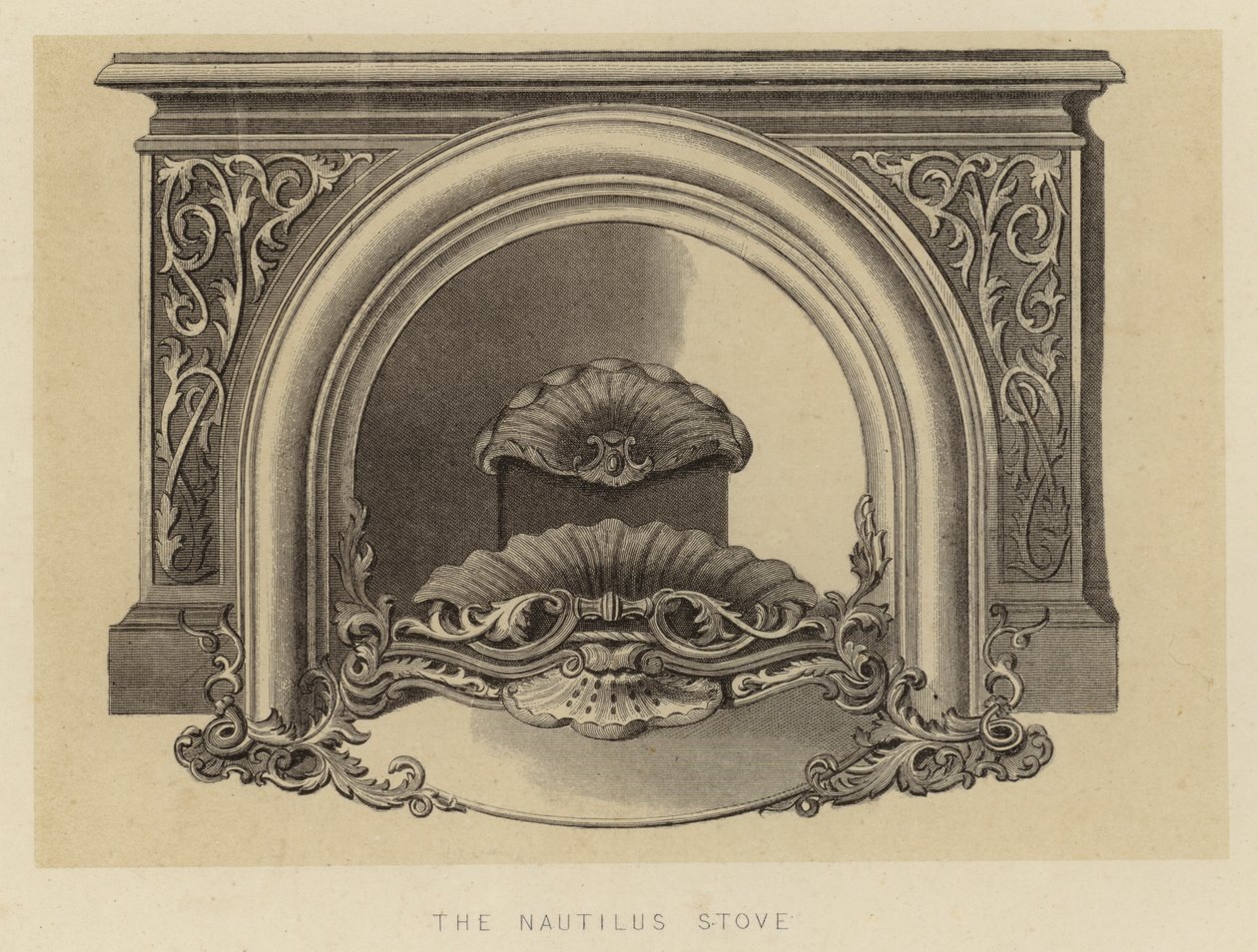 O fogão Nautilus (litografia) de English School