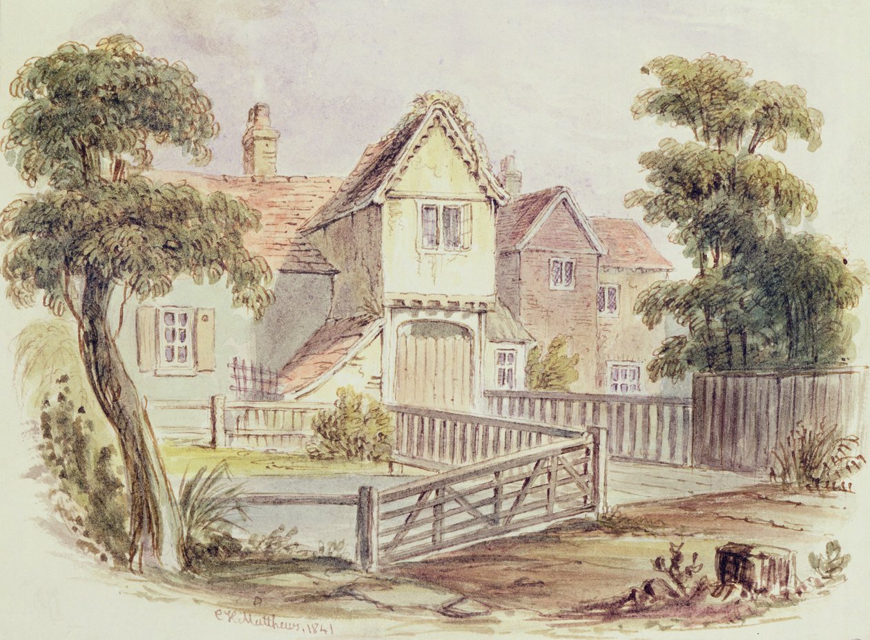 O velho Cheesecake House, 1841 de English School