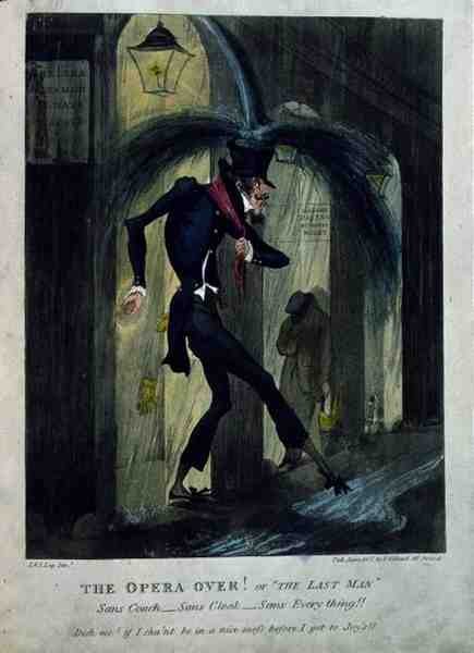 "The Opera Over!" ou "The Last Man", pub. por T. Gillard de English School