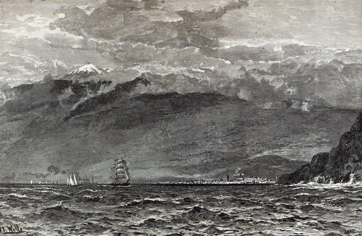 O Pico de Teneriffe, Sante Cruz, de &39;Leisure Hour&39;, 1888 de English School