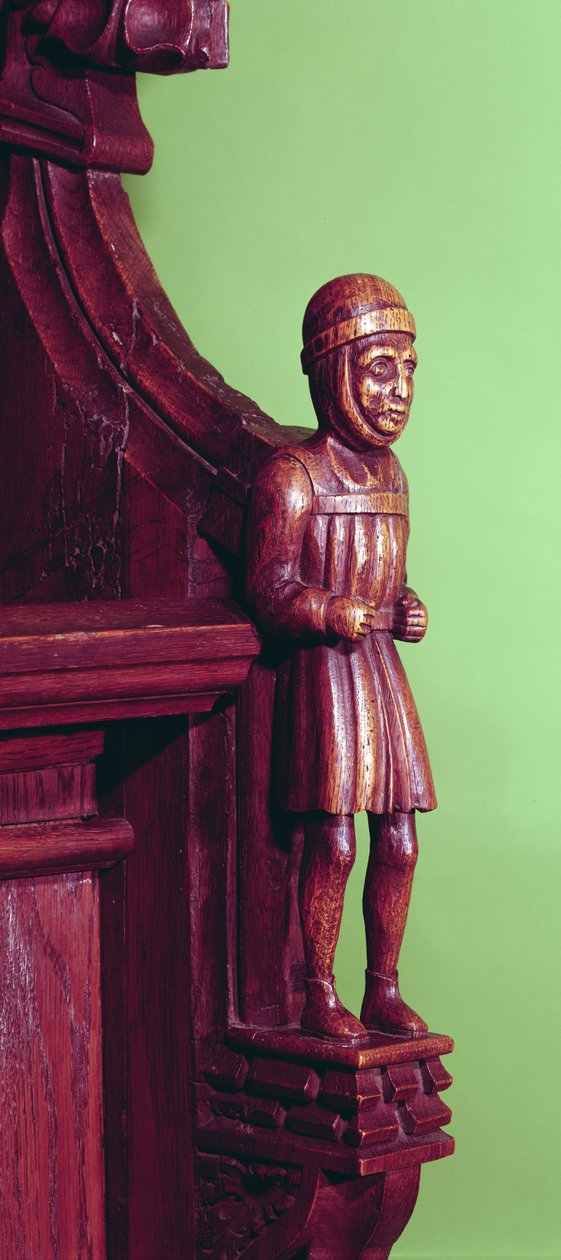 O vendedor ambulante de Swaffham, c.1462 (madeira) de English School