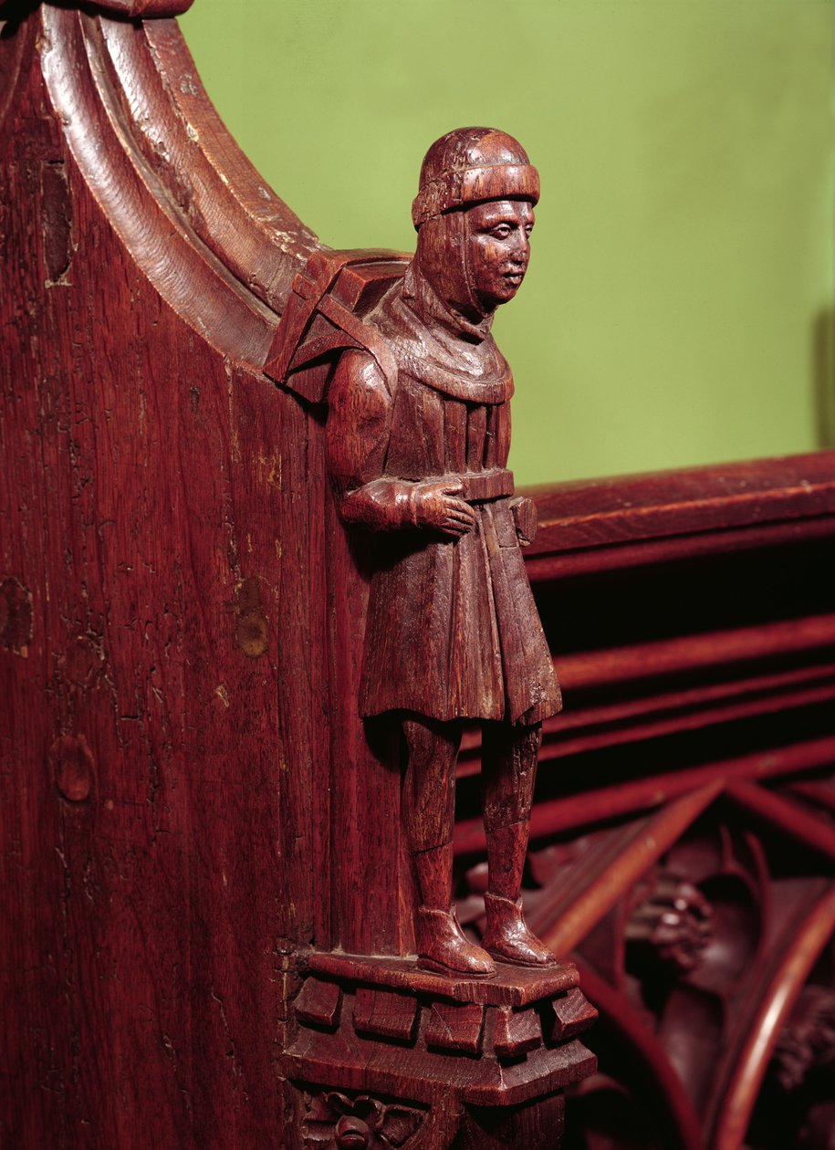 O vendedor ambulante de Swaffham, c.1462 (madeira) de English School