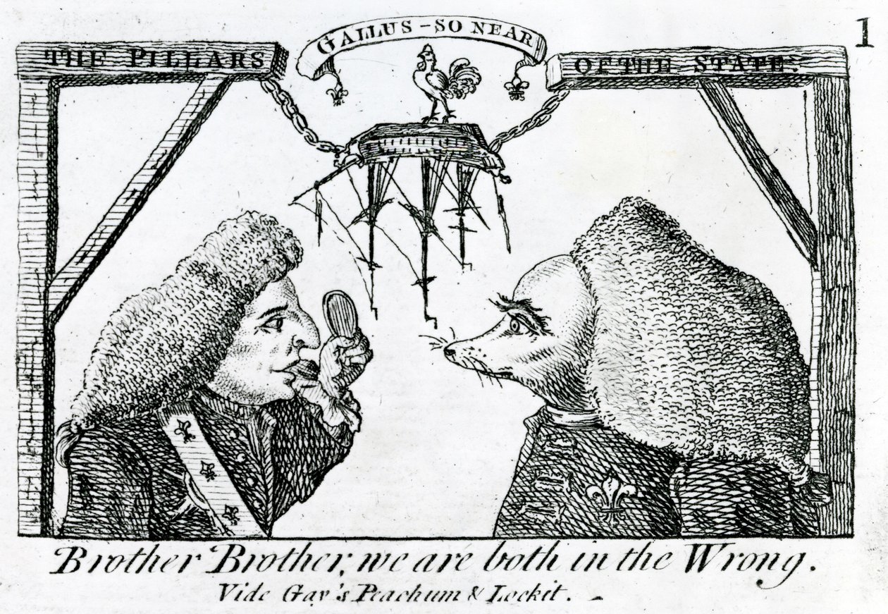 Os Pilares do Estado, por volta de 1756 de English School