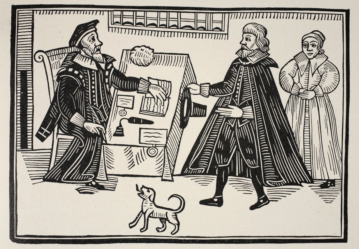 Proctor e Parador, título de um tratado sobre os abusos e exorbitâncias dos Tribunais Espirituais, 1641 de English School