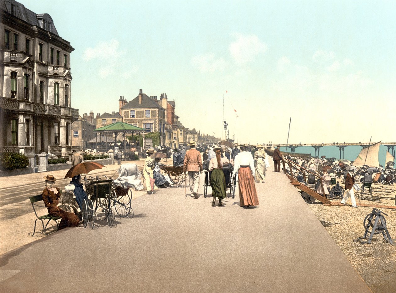 The Promenade, Deal (foto colorida à mão) de English School