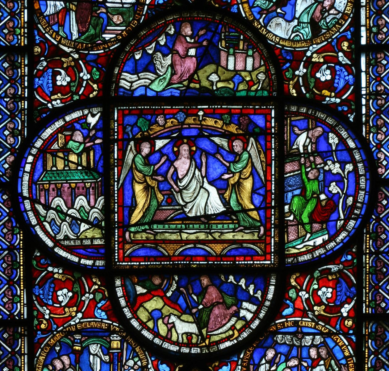 A ressurreição, Catedral de Canterbury de English School