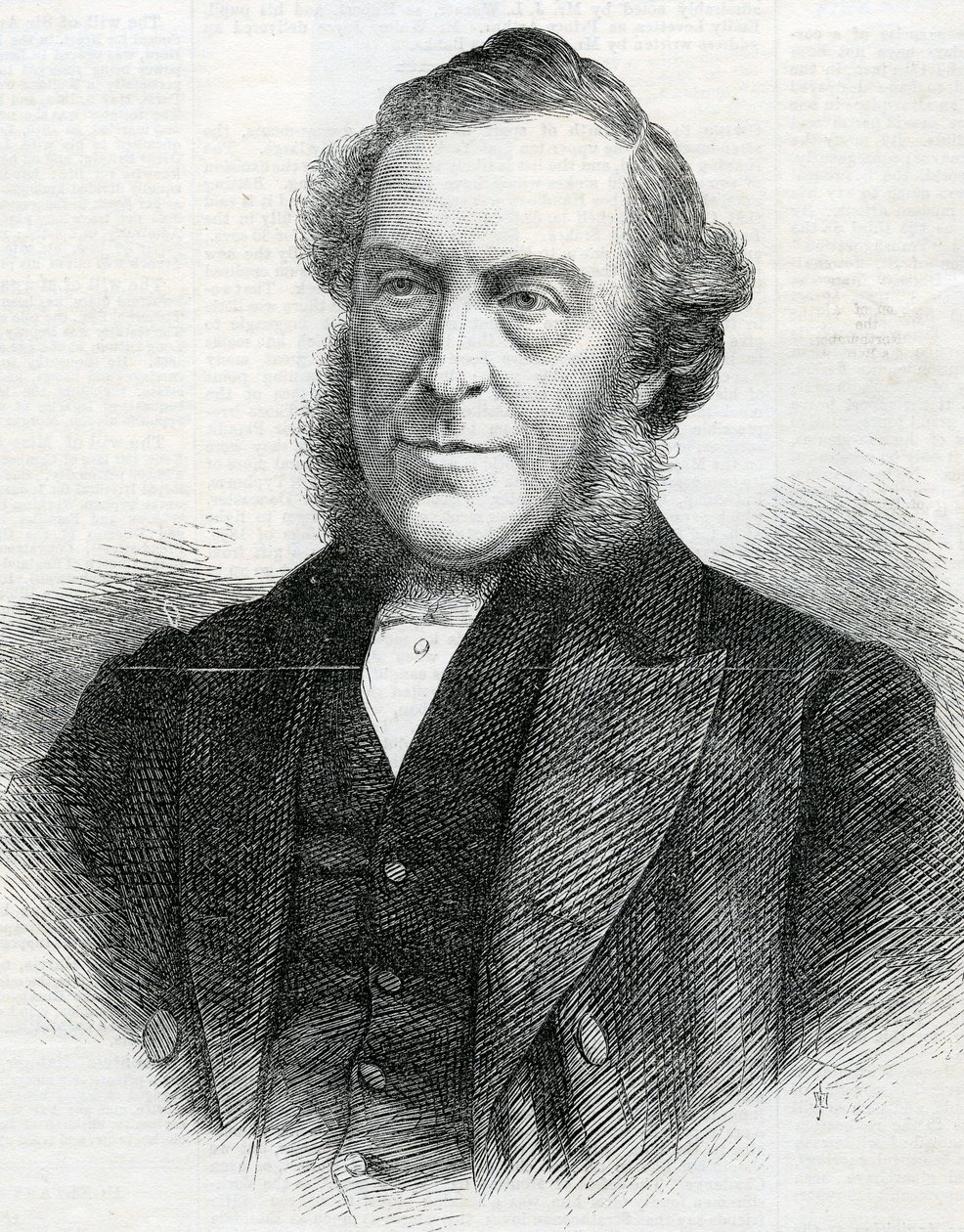 O reverendo John Bedford, presidente da Conferência Metodista Wesleyana, 1867 de English School