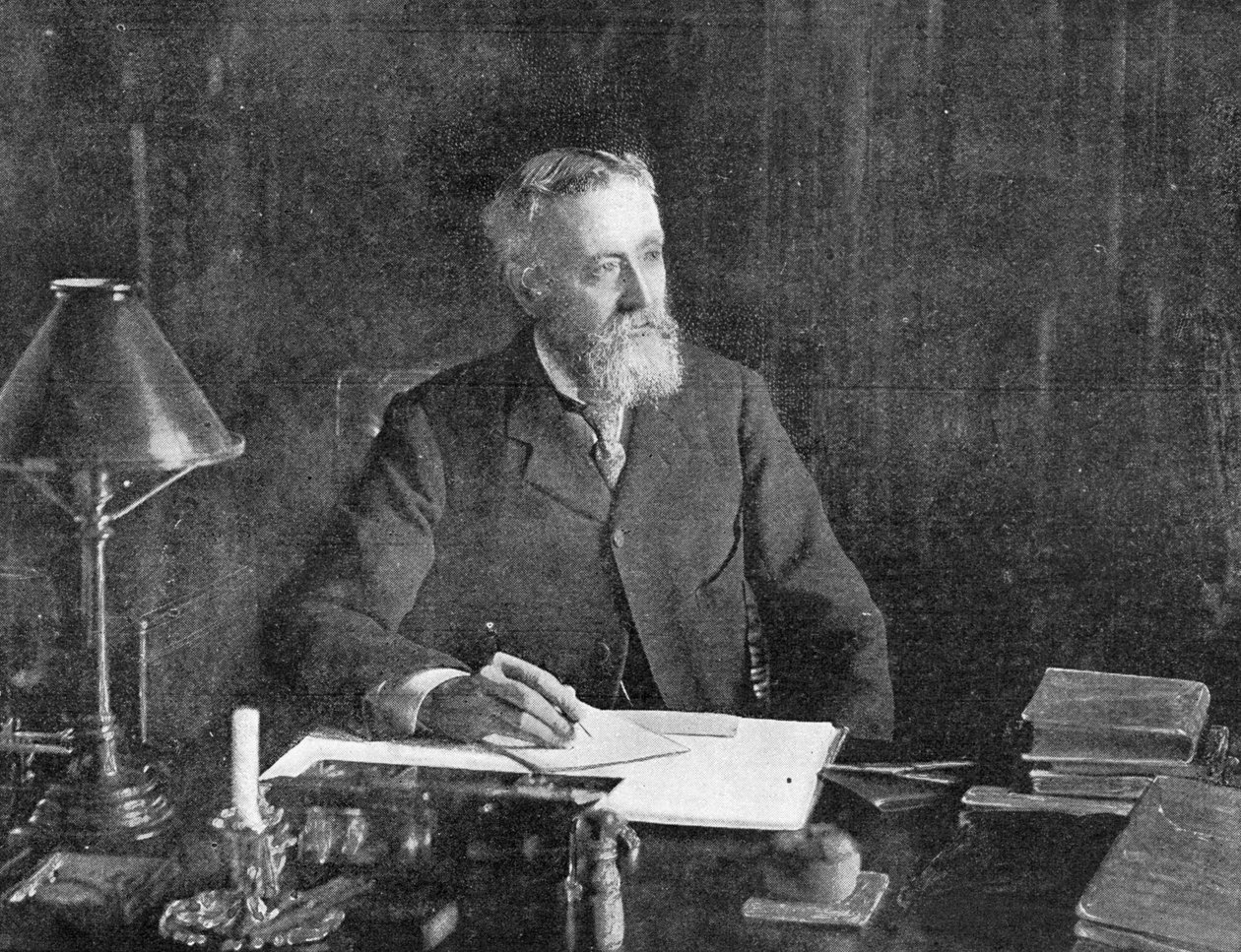 O certo Hon. Sir Michael Hicks-Beach, ilustração do gráfico, 19 de julho de 1902 de English School