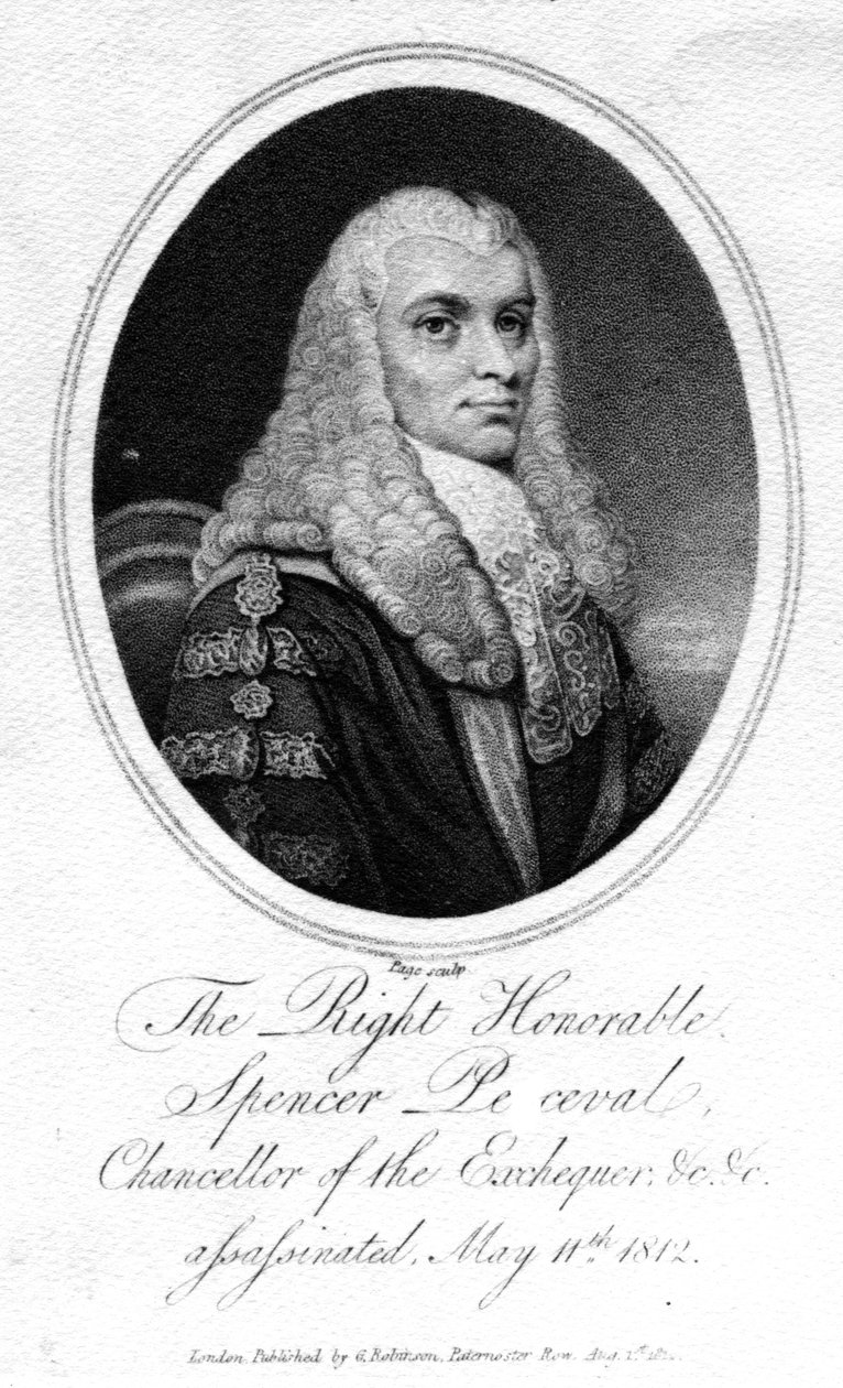O Honorável Spencer Perceval, 1812 de English School