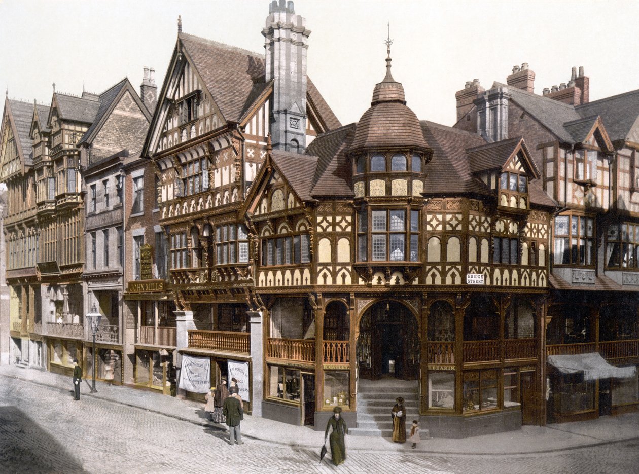 As filas, Chester (foto colorida à mão) de English School