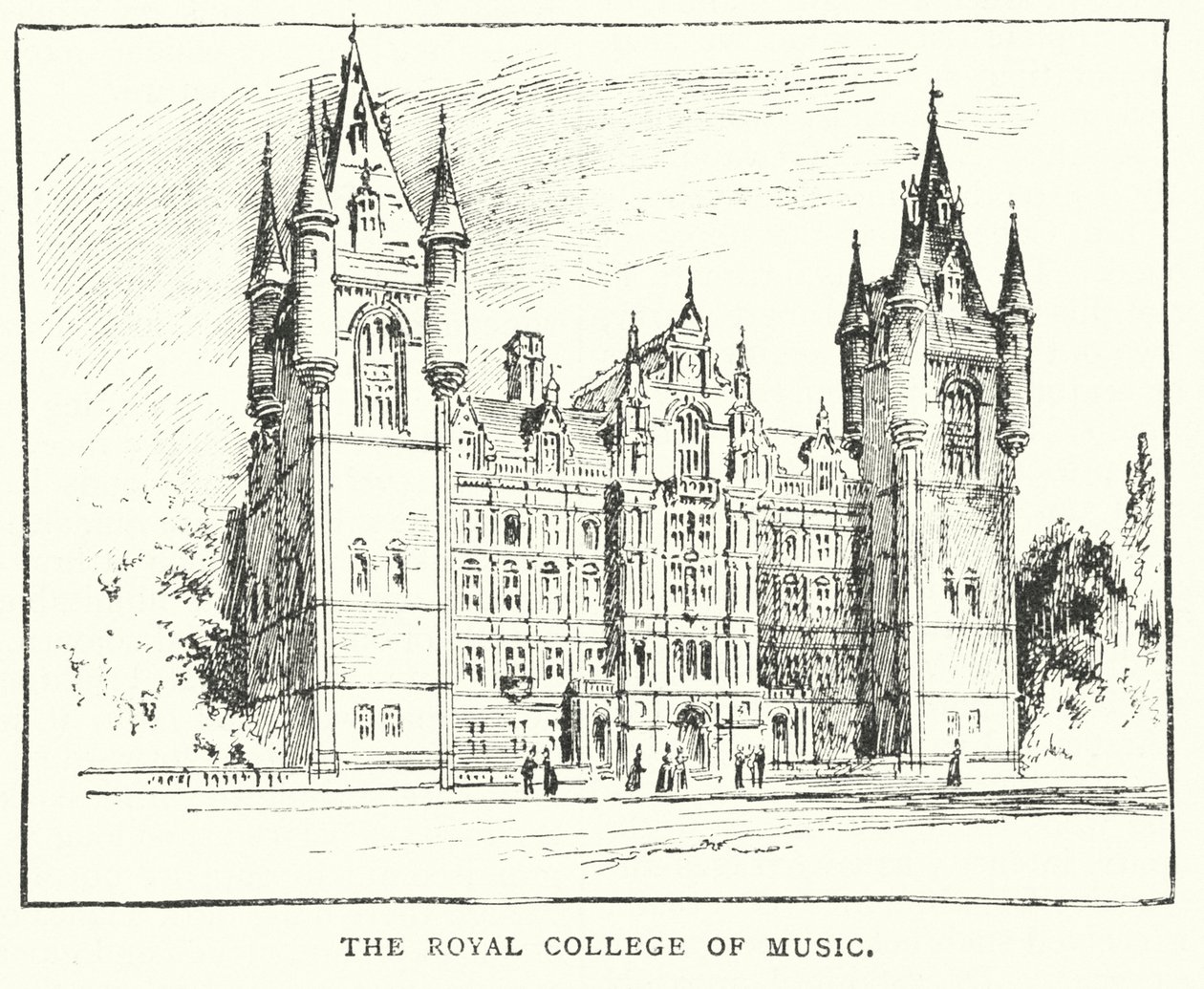 O Royal College of Music (gravura) de English School