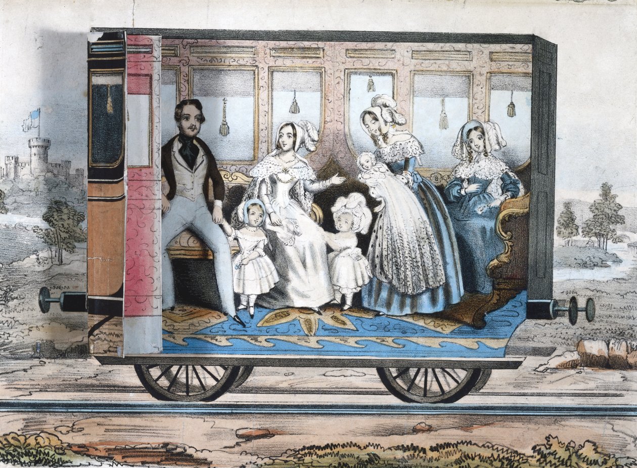 O transporte ferroviário real, c.1848 de English School