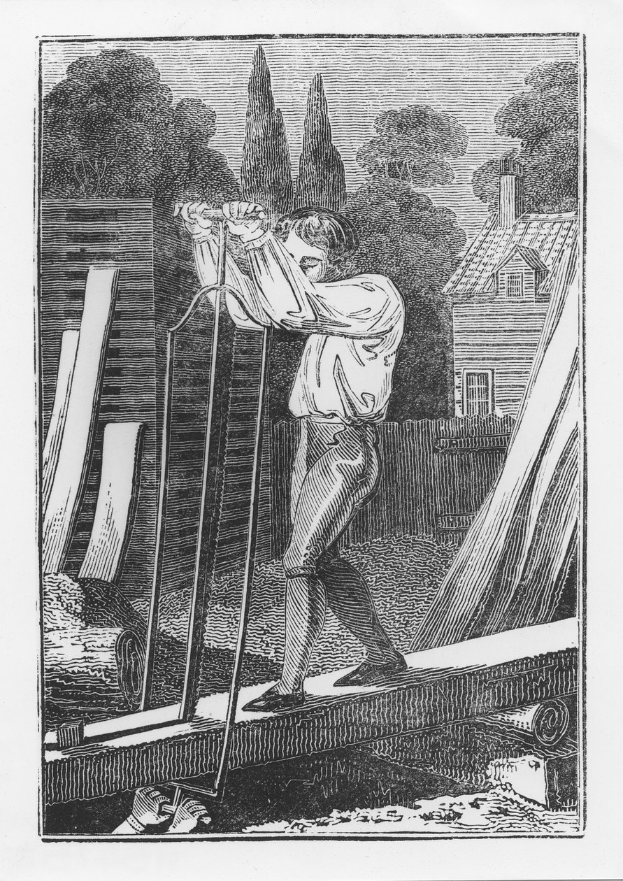 O Sawyer, do jovem comerciante ou livro de comércios ingleses, 1839 de English School