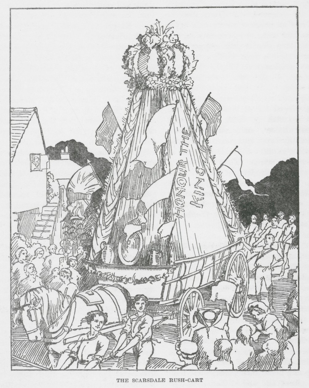 O carrinho de corrida de Scarsdale (litografia) de English School