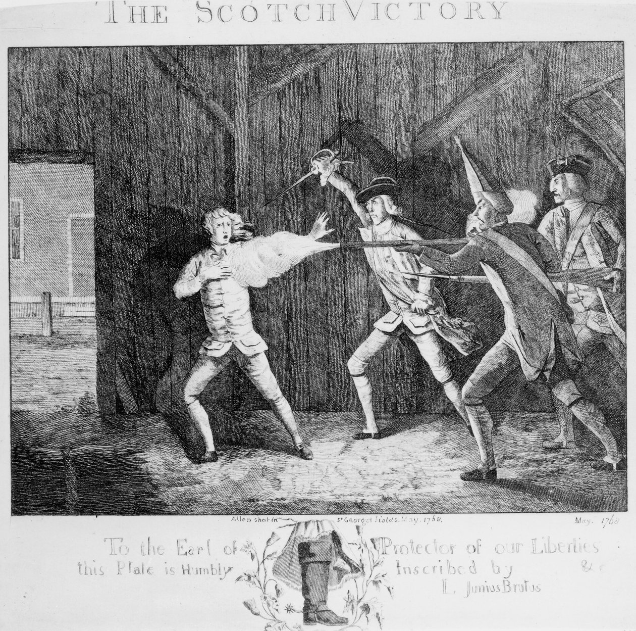 A vitória escocesa, 1768 de English School